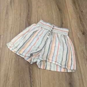 White Fawn High-Waisted Shorts